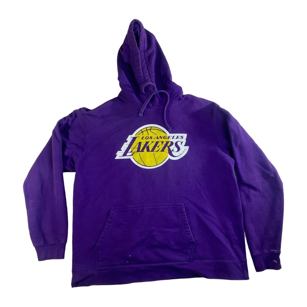 Fanatics Purple Los Angeles Lakers Primary‎ Logo Pullover Hoodie Sweatshirt XL